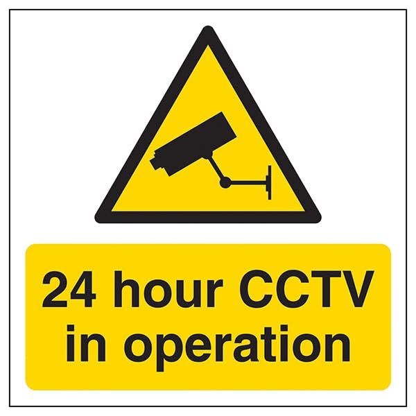 V Safety 24 hour CCTV In Operation Automatic Door 150 x 150... - High-Tech & Électronique Amazon Espagne à 7.70€