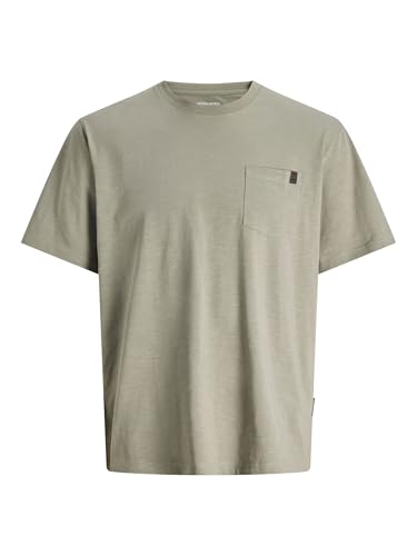 JACK & JONES Jjedover Slub tee SS Noos, Vetiver, XS - Bon plan à 13.00€