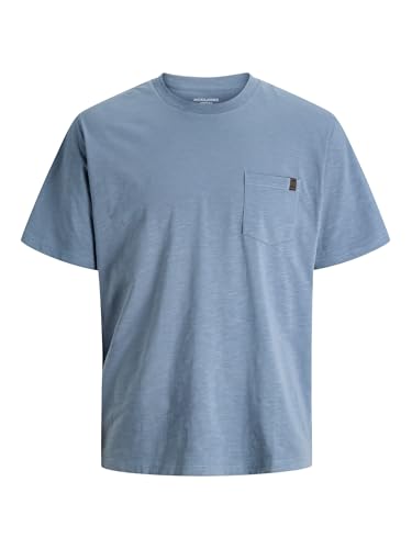 JACK & JONES Jjedover Slub tee SS Noos, Blue Mirage., XS - Bon plan à 13.00€