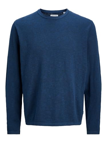 JACK & JONES Jjesummer Knit Crew Neck Sn, Azul Marino, XS - Bon plan à 13.60€