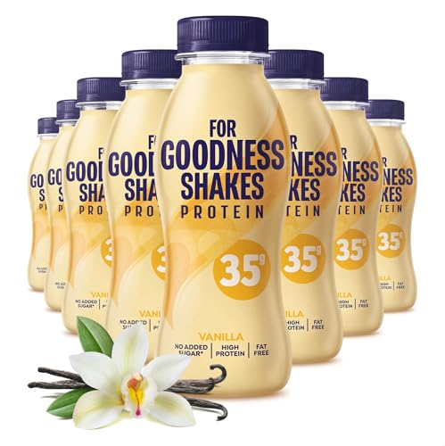 For Goodness Shakes Vanilla Protein Shakes, 35g Protein... - Sports & Fitness en promo à 10.00€
