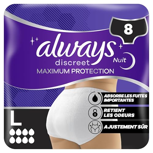 Always Discreet Culottes Protection Maximale, 8 Gouttes... - Bricolage & Outils en promo à 5.97€