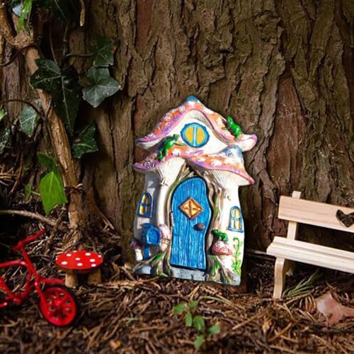 RJSQAQE Fairy Door,Fairy Garden Ornaments Outdoor... - Jardin & Extérieur Amazon Royaume-Uni à 1.99€