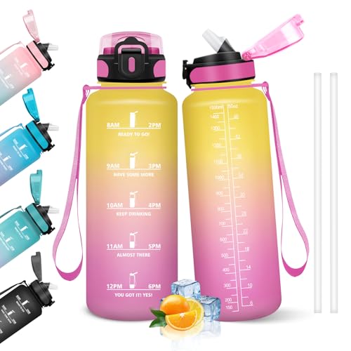 HoneyHolly Gourde, 1.5L Bouteille, Gourde Sport avec... en promo à 10,73€ (-44%) sur Amazon FR