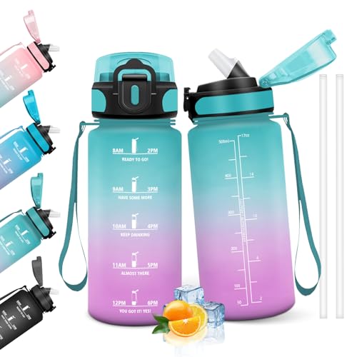 HoneyHolly Gourde Paille, 500ml, sans BPA & Étanches... - Sports & Fitness Amazon France à 15.58€