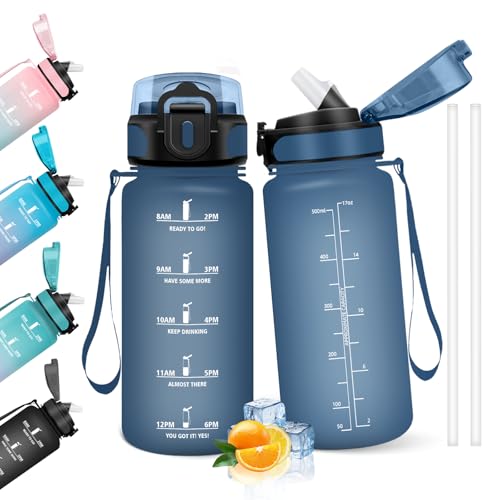 HoneyHolly Gourde Paille, 500ml, sans BPA & Étanches... - Sports & Fitness Amazon France à 14.99€