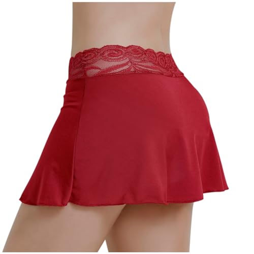 Mini falda de color liso para mujer, cintura elástica... - Mode & Vêtements Amazon Espagne à 2.84€