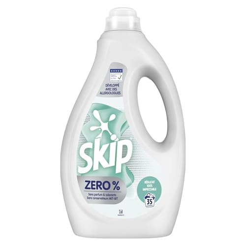 Skip - Lessive Liquide - 0% - Efficace Tout en Respectant... - Sports & Fitness Amazon France à 5.00€