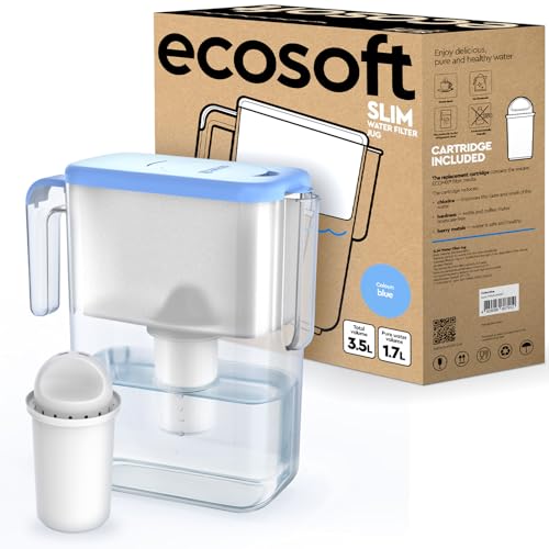 Ecosoft Slim Wasserfilterkanne, Fassungsvermögen 3,5 l... - Auto & Moto en promo à 7.85€