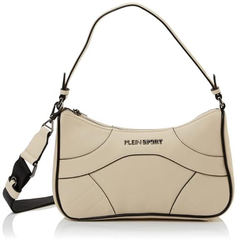 PLEIN SPORTS Hobo Lena, Bolso de Mano para Mujer, Marfil - Bon plan à 33.92€