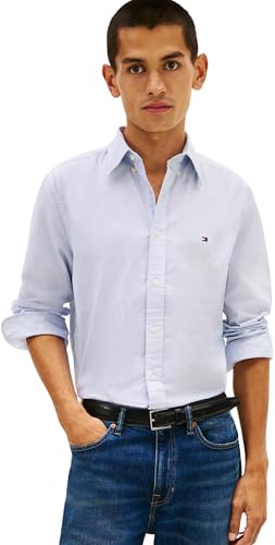 Tommy Hilfiger Camisa Flex Poplin Falsa sólida RF... - Amazon Espagne à 26.84€