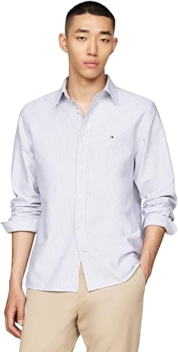 Tommy Hilfiger Camicia da Uomo Heritage Oxford Stripe RF... - Bon plan à 13.85€