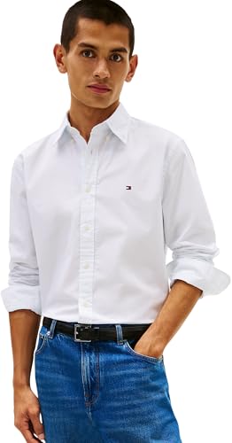 Tommy Hilfiger Camisa Flex Poplin Falsa sólida RF... - Amazon Espagne à 33.30€