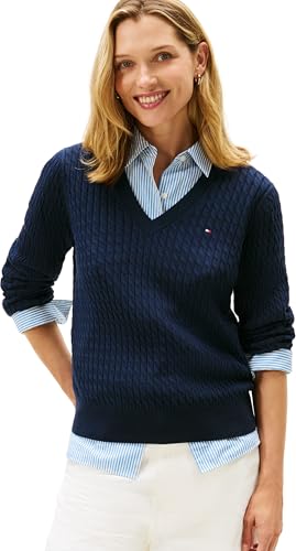 Tommy Hilfiger CO Cable Fine GG V-NK LS SWT WW0WW44987... - High-Tech & Électronique Amazon Espagne à 64.00€