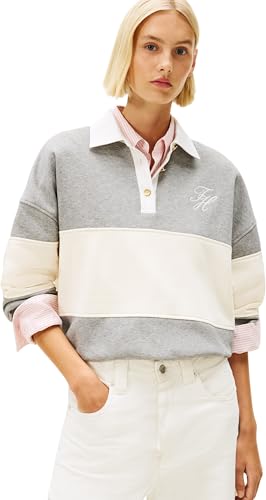 Tommy Hilfiger Gold BTN Rugby Fleece SWTSRT WW0WW48785... - Sports & Fitness Amazon Espagne à 81.14€