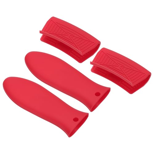 QUARKZMAN 4 Pcs Poignée De Casserole en Silicone... - Maison & Cuisine en promo à 12.09€