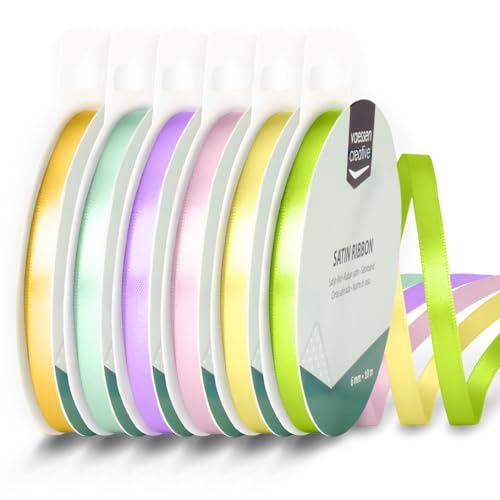 Vaessen Creative Ruban Satin 6 mm x 10 m - Bolduc Double... - Loisirs Créatifs Amazon France à 7.85€