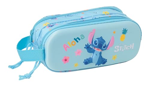 Stitch 3D - Portatodo Doble 3D, Estuche Infantil, Estuche... - Jouets & Jeux Amazon Espagne à 3.45€