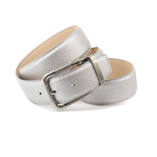 Anthoni Crown Ledergürtel in Silber Si1tvts Cintura... - High-Tech & Électronique en promo à 23.81€