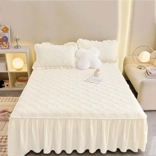 VAYEODEYU Ensemble de Couvre-Lits, Couvre-lit à Volants... - Maison & Cuisine Amazon France à 18.00€