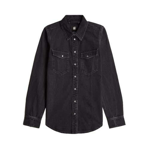 G-STAR Camisa Slim Western para Mujer, Negro (worn in... - Amazon Espagne à 28.46€