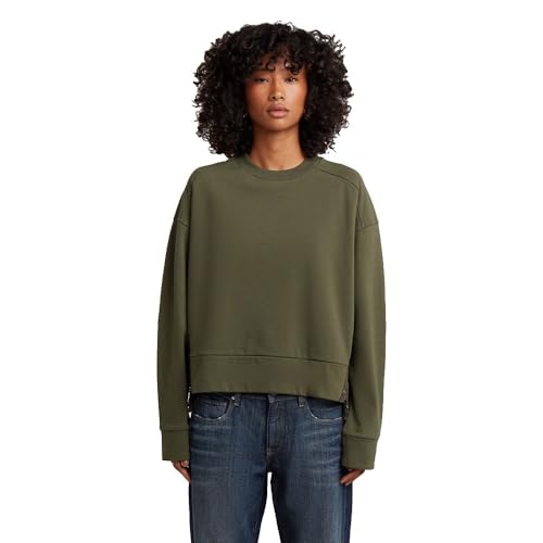 G-STAR Sudadera Biker Zip para Mujer, Verde (combat... - Sports & Fitness en promo à 35.02€