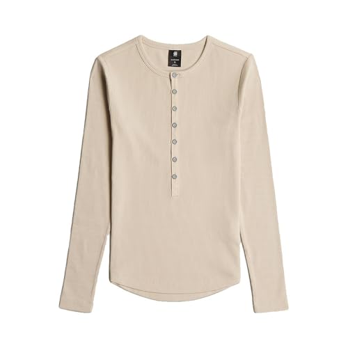 Henley Slim t LS Wmn, Beige (Dk Brick D27975-e136-1214), XXS - Amazon Italy à 7.96€