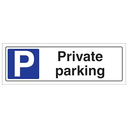 V Safety Private Parking - Landscape 300 x 100 mm - 1mm... - Maison & Cuisine Amazon Royaume-Uni à 1.40€