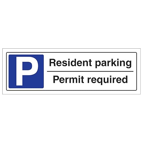 V Safety Resident Parking Permit Required - Landscape 300 x... - Home & Kitchen Amazon UK à 1.97€