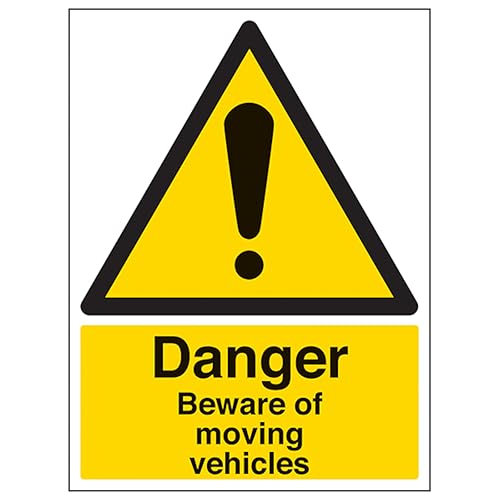 V Safety Danger Beware Of Moving Vehicles 200 x 300 mm... - Maison & Cuisine Amazon Royaume-Uni à 2.12€
