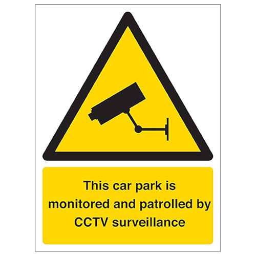 V Safety This Car Park Is Monitored By CCTV Surveillance... - Fournitures Bureau Amazon Royaume-Uni à 2.04€