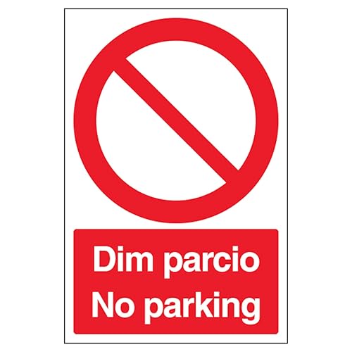 V Safety Welsh/English - No Parking - Portrait 200 x 300 mm... - Home & Kitchen Amazon UK à 2.81€