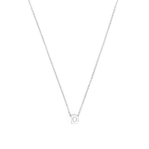 LUXENTER Collier Alphabet finition argent - Lettre D... en promo à 8,99€ (-51%) sur Amazon FR