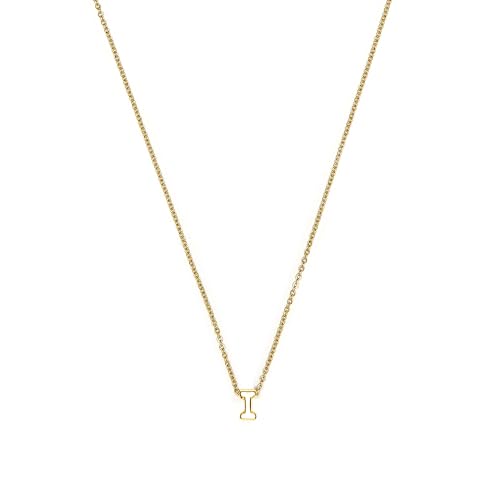 LUXENTER Collana Alphabet finitura oro 18k - Lettera I... - Bijoux & Montres Amazon Italie à 9.25€