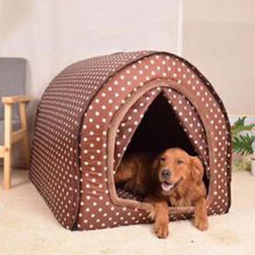 Large Pet House Jumbo Dog Bed with Curtain, Orthopedic... - Maison & Cuisine Amazon Royaume-Uni à 56.88€