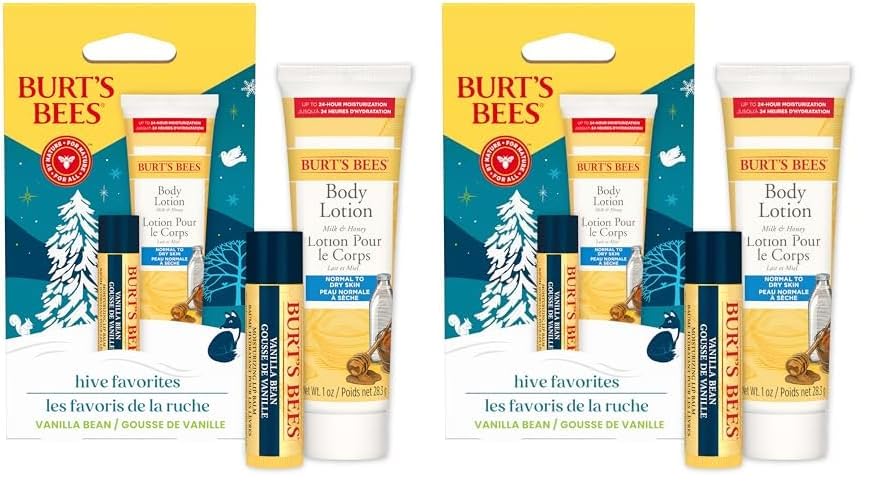 Burt's Bees Gift Set for Lip & Body, Vanilla Bean Lip Balm... - Beauté & Parfums en promo à 9.72€