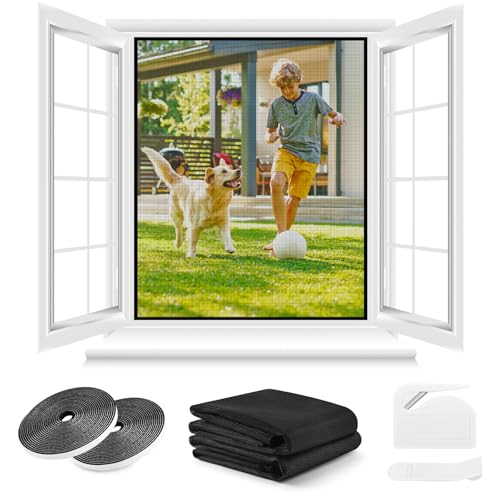 Fliegengitter Fenster ohne Bohren,DIY 170x180cm,2... - Maison & Cuisine Amazon Allemagne à 12.02€