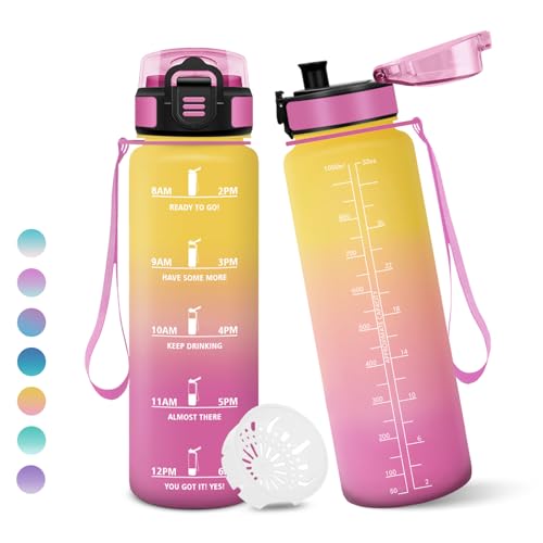 Borraccia, 1000ML Senza BPA, Borraccia Bambini, Con marca... - Sports & Fitness Amazon Italie à 27.06€
