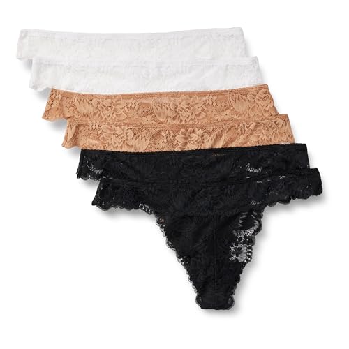 Amazon Essentials Tanga de Encaje Elástico con Detalles... - Amazon Espagne à 12.05€