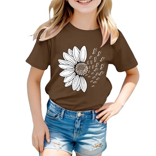 Camiseta de verano con estampado de girasoles para niñas... - Bébé & Puériculture Amazon Espagne à 2.82€