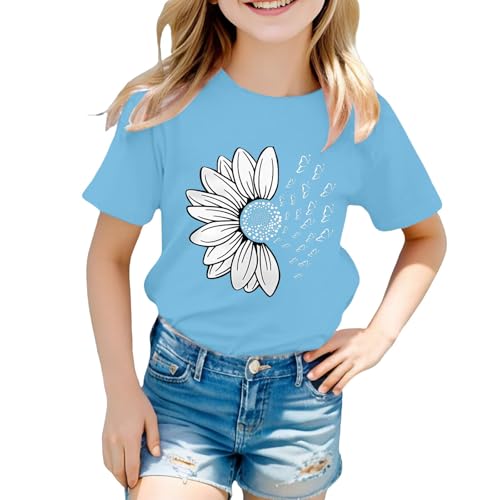 Camiseta de verano con estampado de girasoles para niñas... - Bébé & Puériculture Amazon Espagne à 2.82€