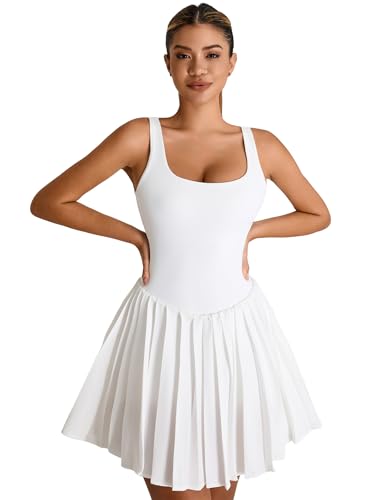 AGYMNX Tenniskleid für Damen, mit BH und Shorts, Golfkleid... - Sports & Fitness Amazon Allemagne à 14.47€