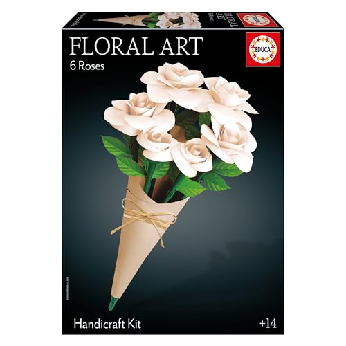 Educa - Bouquet de 6 roses blanches Art Floral |Kit de... - Toys & Games Amazon France à 7.52€