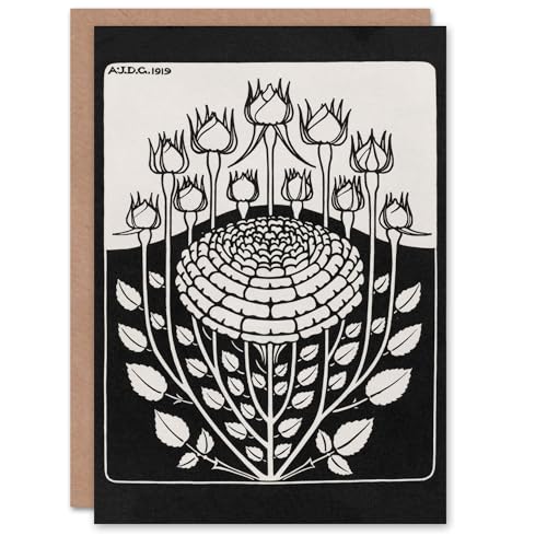 Artery8 Julie de Graag Art Card Rose Bush Flowers Vintage... - Jardin & Extérieur en promo à 2.00€