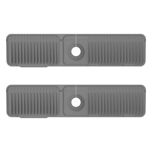 VNJUGF 2 STÜCKE Silikon Wasserhahn Matte Anti-Rutsch... - Bon plan à 12.03€