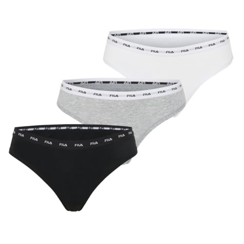 FILA Fi/2stgx3/Fu6320 Tanga de Hilo, Negro/Gris/Blanco, XL... - Bon plan à 10.74€