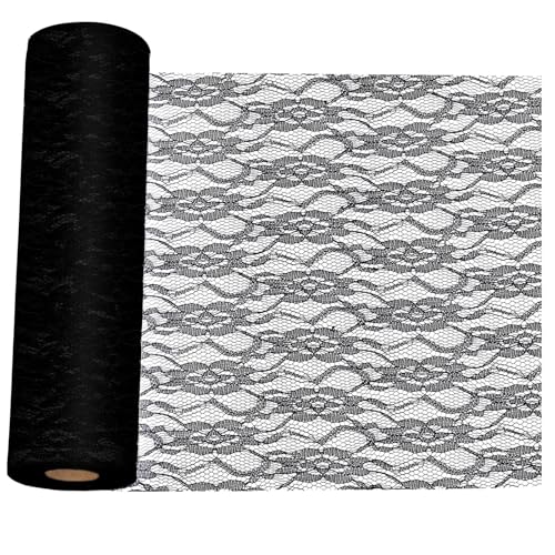 Keadic Chemin de table brodé en dentelle noire - 30,5 x... - Maison & Cuisine Amazon France à 10.51€
