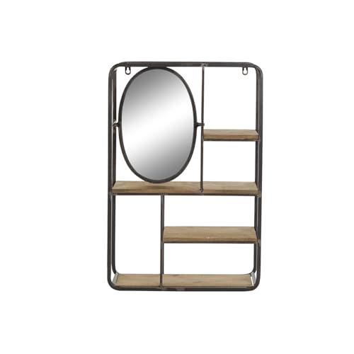 ESTANTERIA METAL MDF 39,5X13,2X60,3 MARRON CLARO - Amazon Espagne à 29.30€