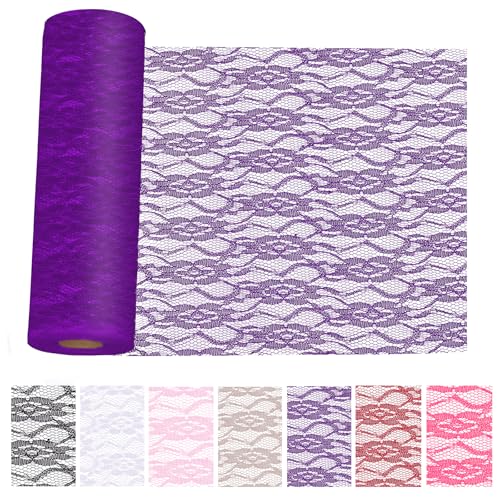 Keadic Chemin de table brodé en dentelle pour mariage, fête... - Maison & Cuisine Amazon France à 10.51€