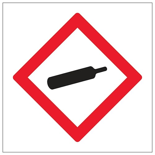 V Safety Gas Under Pressure 100 x 100 mm - Self Adhesive... - Maison & Cuisine Amazon Royaume-Uni à 0.53€